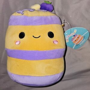 Squishmallow 7.5 - 8" Paden Blueberry Pancake Stack Food Plush BNWT